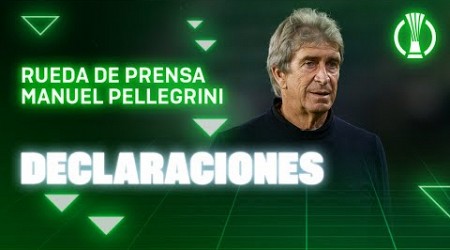 Rueda de prensa de Manuel Pellegrini tras el #RealBetisCelje 