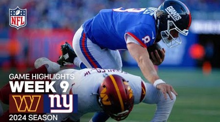 Washington Commanders vs. New York Giants Game Highlights | NFL 2024 Season Week 9