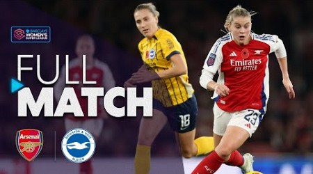 Full Match: Arsenal v Brighton &amp; Hove Albion | Barclays WSL 2024-25