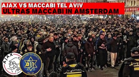 Ultras Maccabi Tel-Aviv in Amsterdam | Ajax vs Maccabi Tel-Aviv | 7-11-2024