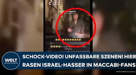 AMSTERDAM: Schock-Video! Hier rasen Israel-Hasser in Fans von Maccabi Tel Aviv! Unfassbare Szenen!