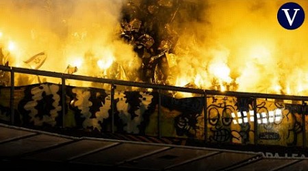 Manifestantes pro Palestina se enfrentan a hinchas del Maccabi Tel Aviv en Amsterdam