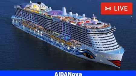 SHIPS TV - AIDANova Cruise Ship Departing Port of Southampton (LIVE)