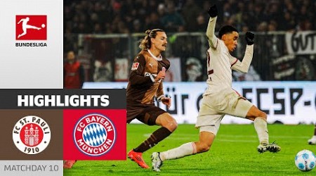 Magic Musiala leads to win! | St. Pauli - Bayern München 0-1 | Highlights | MD 10 – Bundesliga 24/25