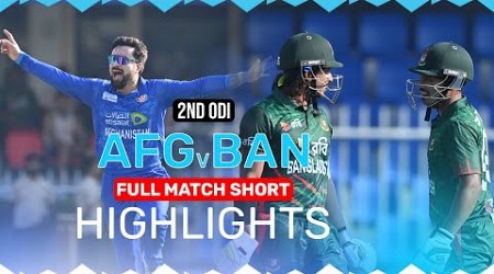 Bangladesh Beat Afghanistan to Level the Series | Full Match Short Highlights | 2nd ODI | Sharjah