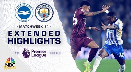 Brighton v. Manchester City | PREMIER LEAGUE HIGHLIGHTS | 11/9/2024 | NBC Sports