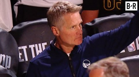 Celtics Fans Boo Steve Kerr During His Intro and Kerr Waves at Them 