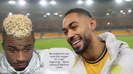 RELIEF &amp; JOY! Cunha &amp; Lemina React to Wolves 2-0 Win vs Southampton! Post-Match Reactions TURNAROUND