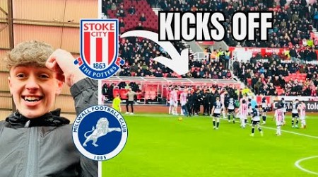 It ALL KICKS OFF at STOKE v MILLWALL *Stoke City 1-1 Millwall*