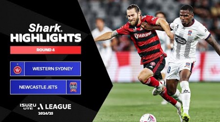 Western Sydney Wanderers v Newcastle Jets - Shark Highlights | Isuzu UTE A-League 2024-25 | Round 04