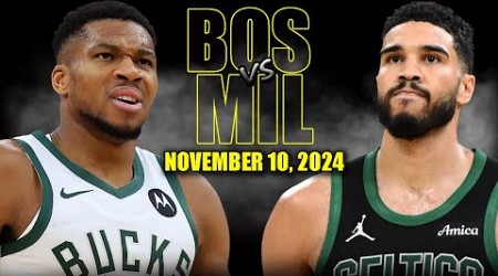 Boston Celtics vs Milwaukee Bucks Full Game Highlights - November 10, 2024 | 2024-25 NBA Season