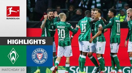 Last-Minute Winner! | SV Werder Bremen - Holstein Kiel 2-1 | Highlights | Matchday 10 – Bundesliga