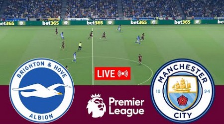 [LIVE] Brighton Hove Albion vs Manchester City Premier League 24/25 Full Match- VideoGame Simulation