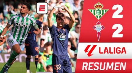 EMPATE AGÓNICO. BETIS 2-2 CELTA con ASISTENCIA de LO CELSO y GOL de VITOR ROQUE | La Liga | Resumen