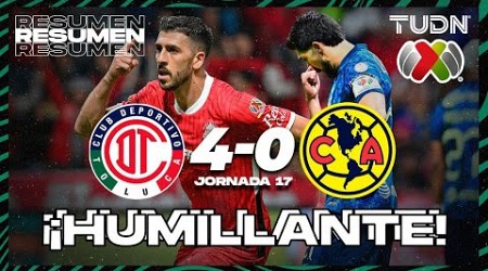 HIGHLIGHTS - Toluca 4-0 América | Liga Mx -AP2024 - J16 | TUDN