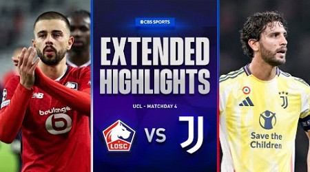 Lille vs. Juventus: Extended Highlights | UCL League Phase MD 4 | CBS Sports Golazo