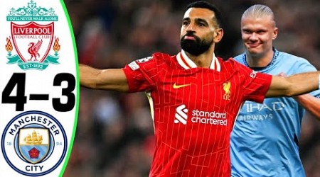 Liverpool vs Manchester City 4-3 - All Goals and Highlights - 2024 