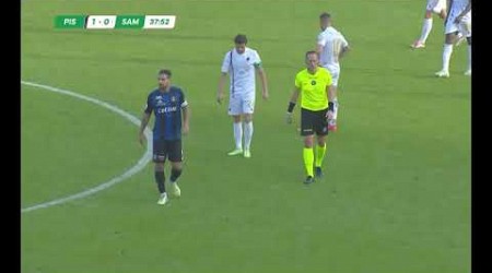 Pisa Samp primo gol assurdo di faccia.