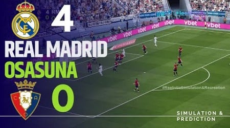 REAL MADRID 4-0 OSASUNA • Highlights • La Liga 24/25 | Simulation/Recreation