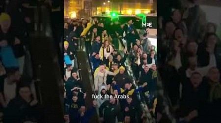 Maccabi Tel Aviv hooligans chant racist, anti-Arabs slogans ahead of match in Amsterdam