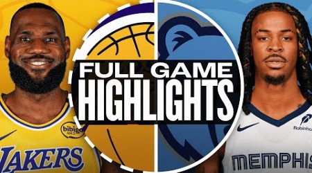 LAKERS at GRIZZLIES | FULL GAME HIGHLIGHTS | November 6, 2024