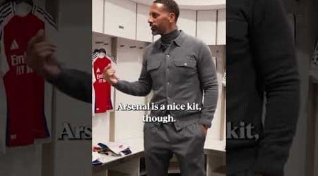 Rio Ferdinand is a big fan of the Arsenal kit 