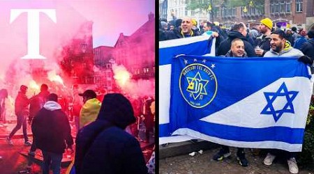 Israeli football fans attacked by pro-Palestine mob in Amsterdam