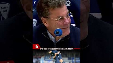 Hecking scherzt: &quot;Der Alte will auf die Kirmes&quot; I VfL Bochum - Leverkusen 1:1 #shorts