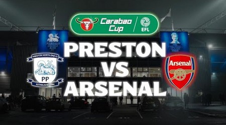 Under the Lights at Deepdale Stadium: Preston North End Faces Arsenal in Carabao Cup Action!