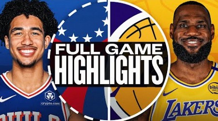 76ERS at LAKERS | FULL GAME HIGHLIGHTS | November 8, 2024