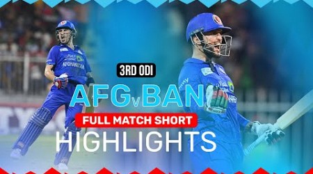 Full Match Short Highlights | Afghanistan Beat Bangladesh 2-1 | AFG v BAN | ACB | Sharjah