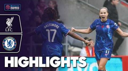 Chelsea Close in on Top Spot 2️⃣ | Liverpool v Chelsea Highlights | Barclays WSL 2024-25