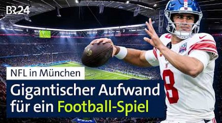 NFL in München: Wie aus der FC Bayern Arena ein Football-Stadion wird | Abendschau Reportage | BR24