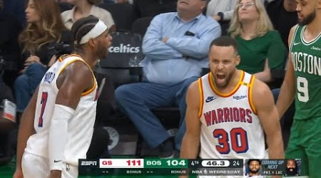 Steph Curry was so hyped and dancing after Buddy Hield dagger 3 vs Celtics 