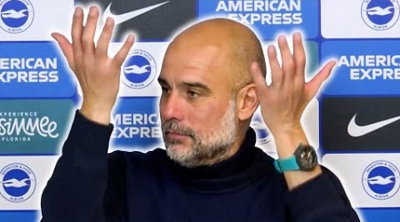 FOUR losses in a row? &#39;WELCOME! First time IN MY LIFE!&#39; | Pep Guardiola | Brighton 2-1 Man City