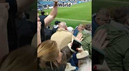 Millwall fans celebrations singing Rockin’ All Over theWorld#millwallfc #soccer#premierleague#goals