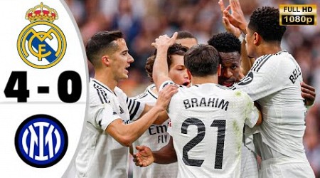 Real Madrid vs Inter Milan 4-0 • Champions League Highlights &amp; All Goals • Hasil Bola Tadi Malam