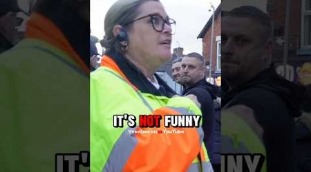 Everton Security Confronts Fulham Fan! 