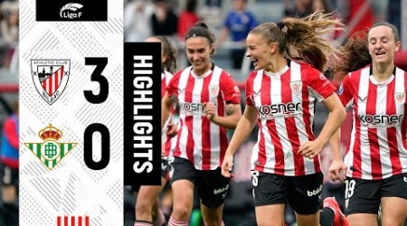 RESUMEN I Athletic Club 3-0 Real Betis | Liga F 2024-25 MD9