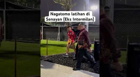 Bek andalan Jepang mantan pemain Inter Milan Yuto Nagatomo habis latihan di Senayan #football