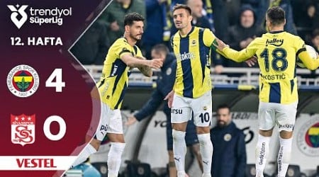 Vestel | Fenerbahçe (4-0) Sivasspor - Highlights/Özet | Trendyol Süper Lig - 2024/25