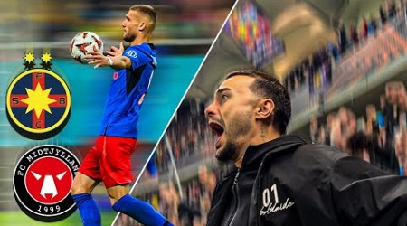 MOMENTUL CÂND BÎRLIGEA MARCHEAZĂ CU PIEPTUL ÎN FCSB VS MIDTJYLLAND ÎN EUROPA LEAGUE