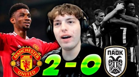 DAVOO XENEIZE REACCIONA MANCHESTER UNITED 2 - 0 PAOK l EUROPA LEAGUE