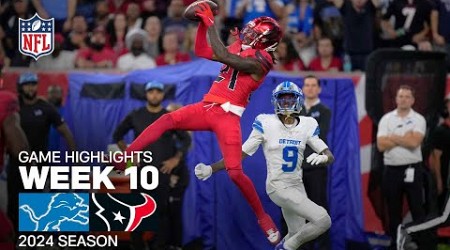 Detroit Lions vs. Houston Texans Game Highlights | NFL 2024 Season Week 10