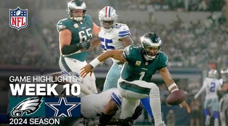 Philadelphia Eagles vs. Dallas Cowboys | 2024 Week 10 Game Highlights