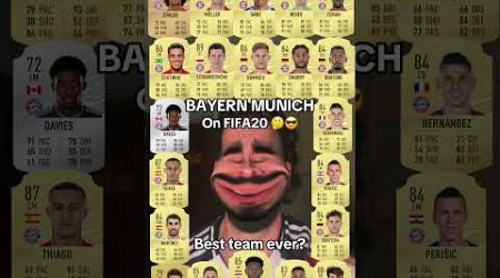 Bayern Munich cards on FIFA20 best team ever in football history?