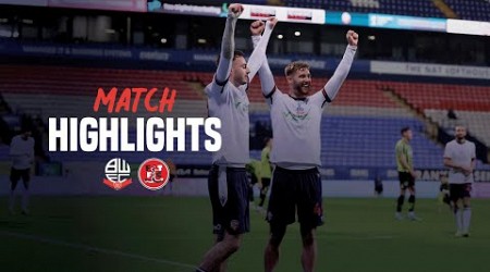 HIGHLIGHTS | Wanderers 2-1 Fleetwood Town