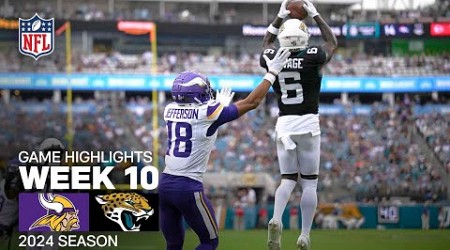 Minnesota Vikings vs. Jacksonville Jaguars Game Highlights | NFL 2024 Season Week 10