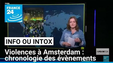 Ce que l&#39;on sait des attaques contre des supporters du Maccabi Tel-Aviv à Amsterdam • FRANCE 24