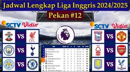 Jadwal Liga Inggris Pekan ke 12 - Southampton vs Liverpool - EPL 2024/2025